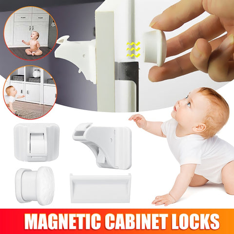 Magnetic Child Locks - 5, 10, 12, 14, 15 Set Pieces -Baby Misc